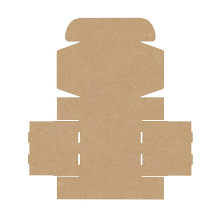 Короб самосборный с ушками 350*260*125 Бурый В